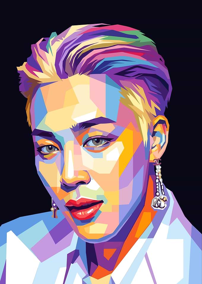 Jimin Pop Art Portrait