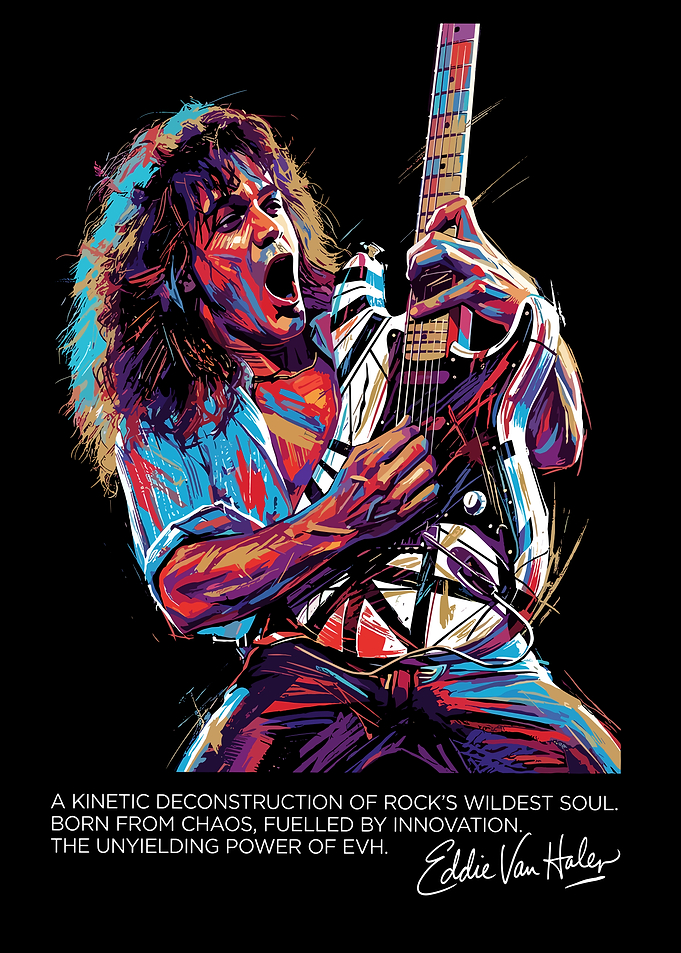 Eddie Van Halen Playing Guitar