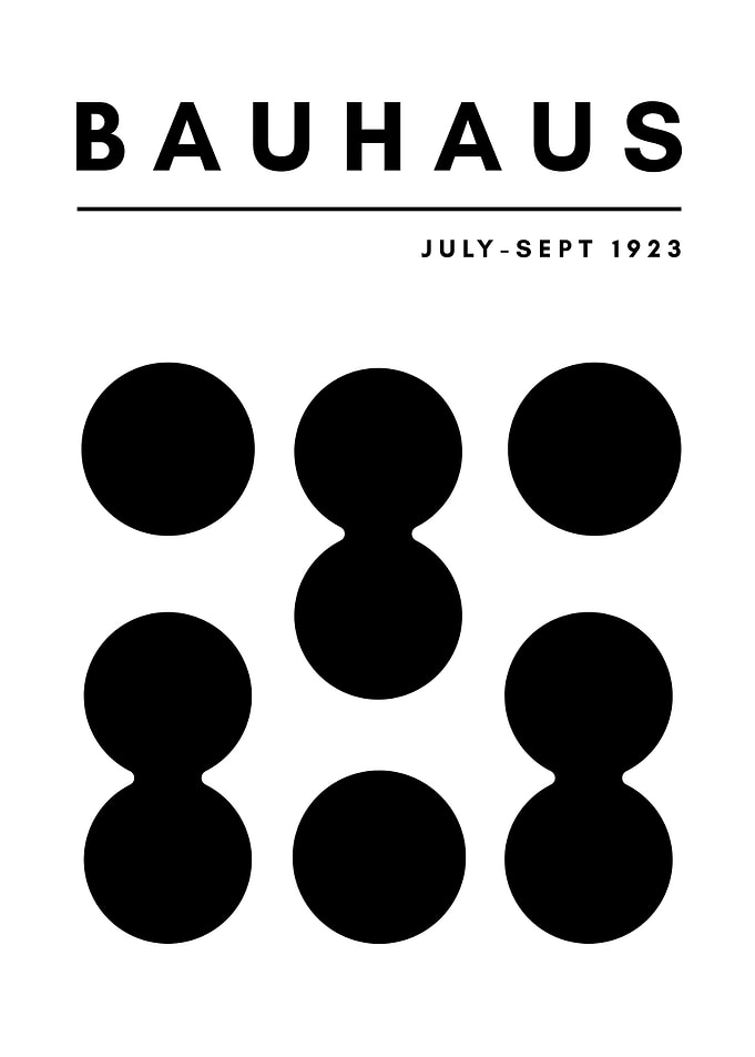 Bauhaus Poster with Circles