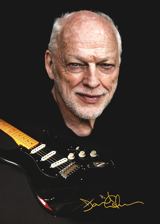 David Gilmour with Guitar