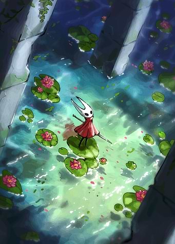 Hornet on Lily Pads