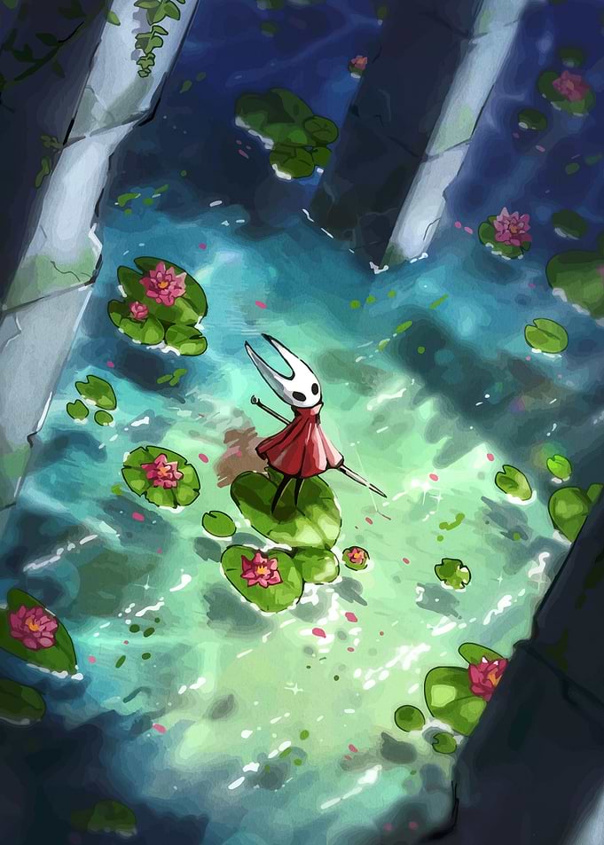 Hornet on Lily Pads