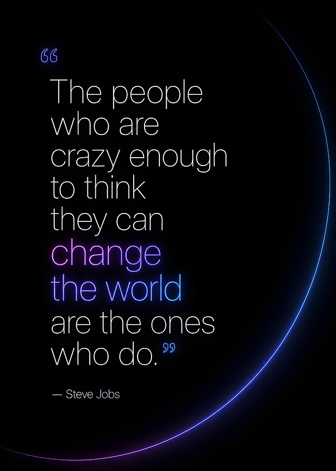 Steve Jobs Quote on Changing the World