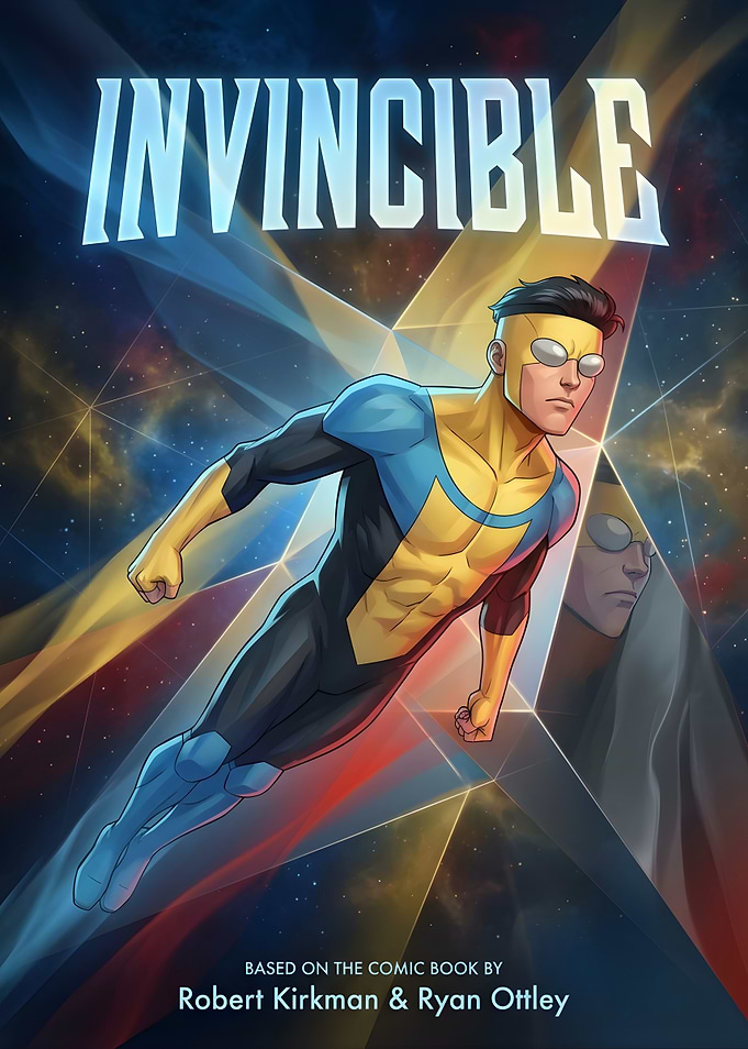 Invincible Comic Flying Through Space