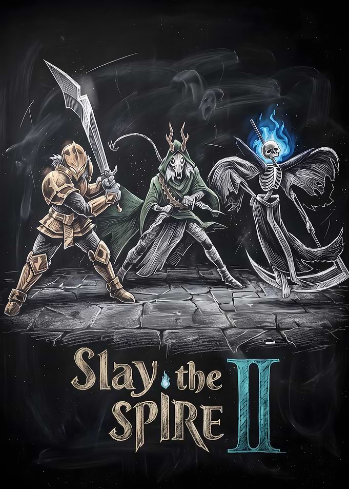 Slay the Spire II Chalk Art
