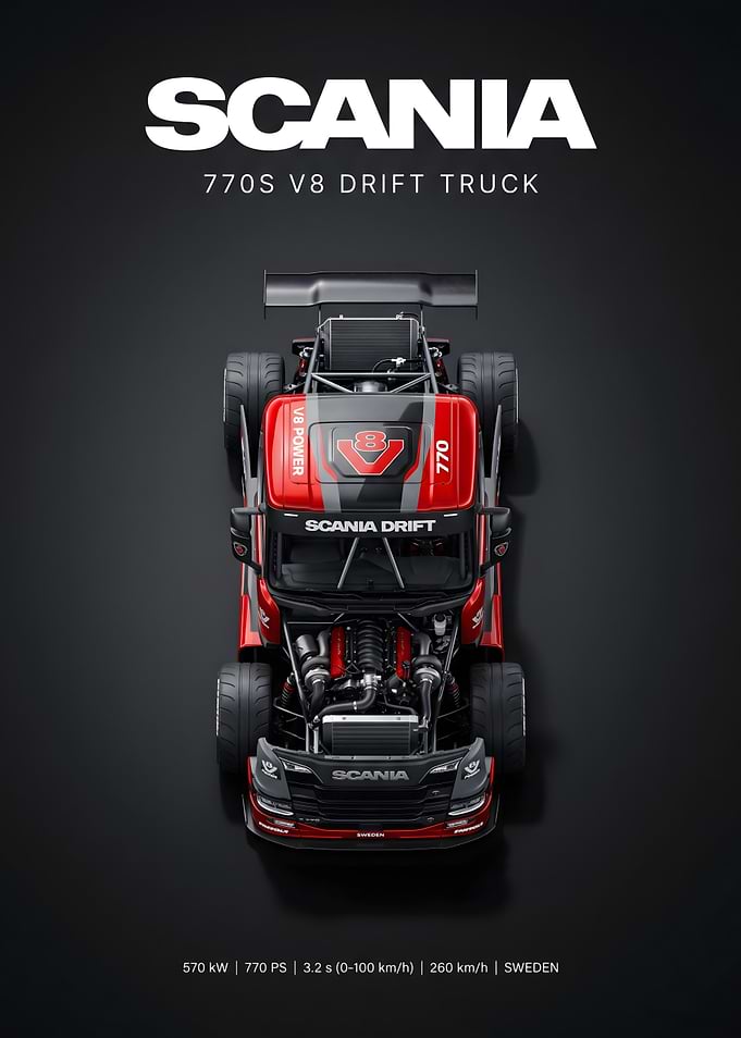 Scania 770S V8 Drift Truck