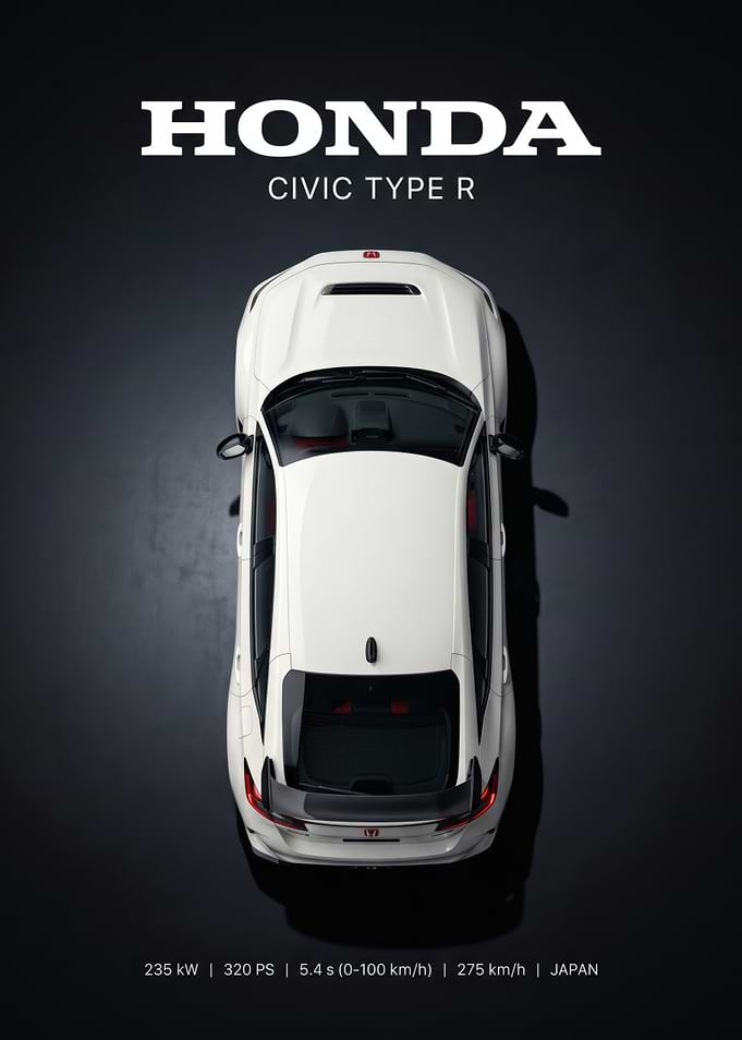 Honda Civic Type R Top View