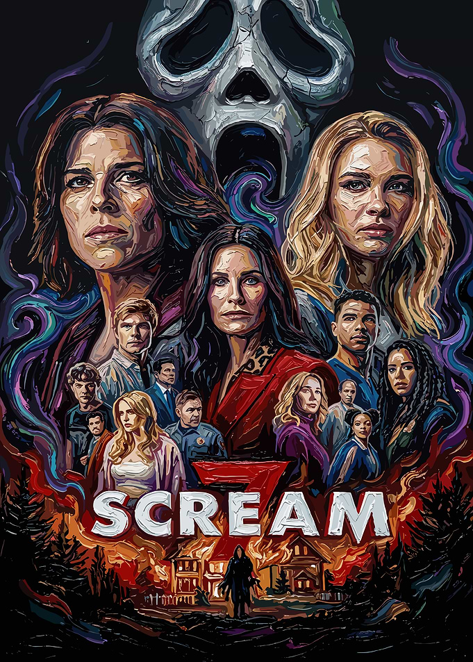 Scream Movie Poster Panting Art