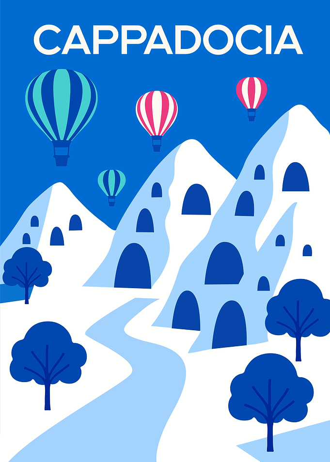 Cappadocia Hot Air Balloon Landscape