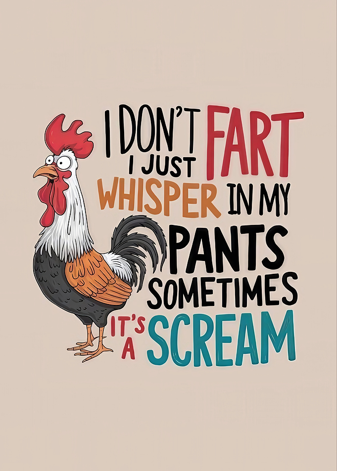 Funny Rooster Farting Quote