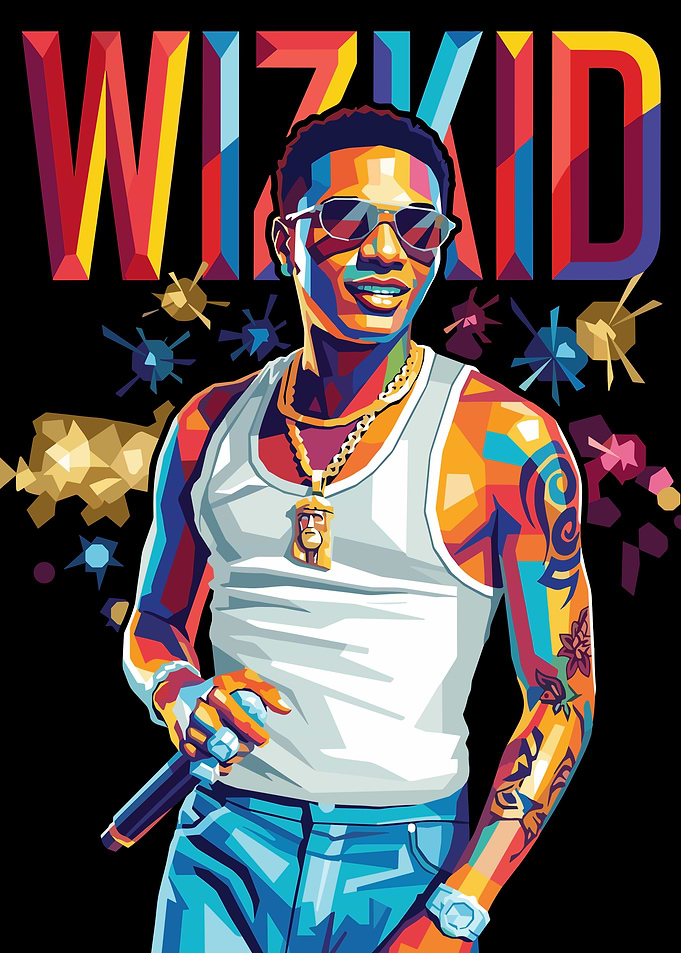 Wizkid Pop Art Portrait
