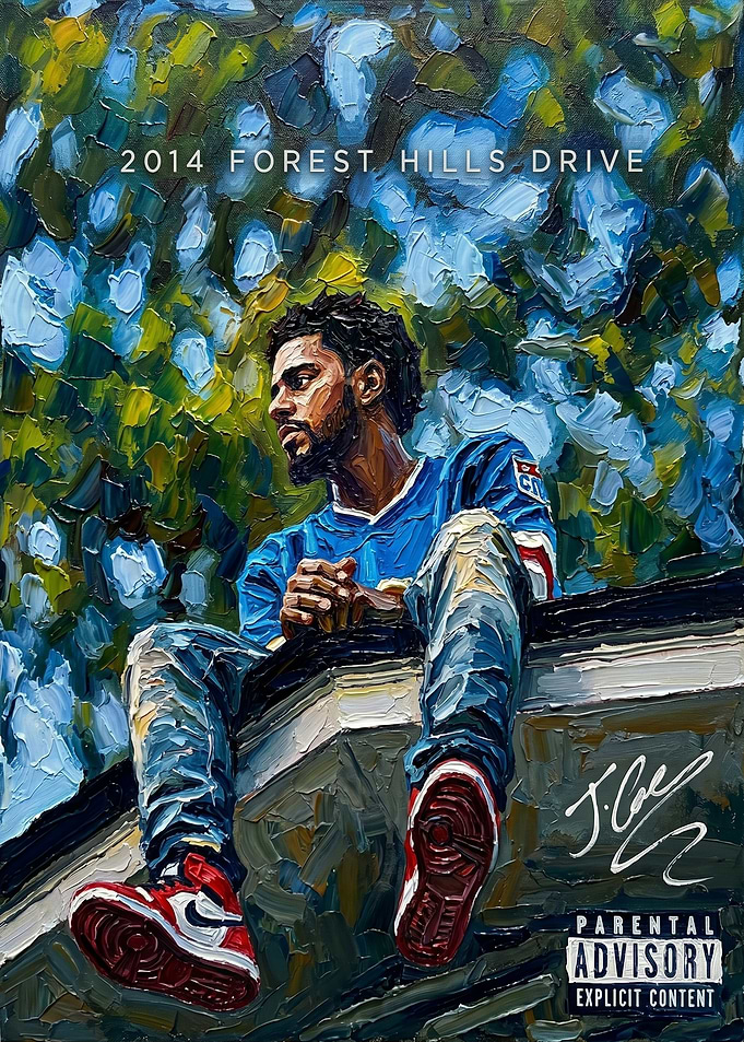 J. Cole 2014 Forest Hills Drive Album Art