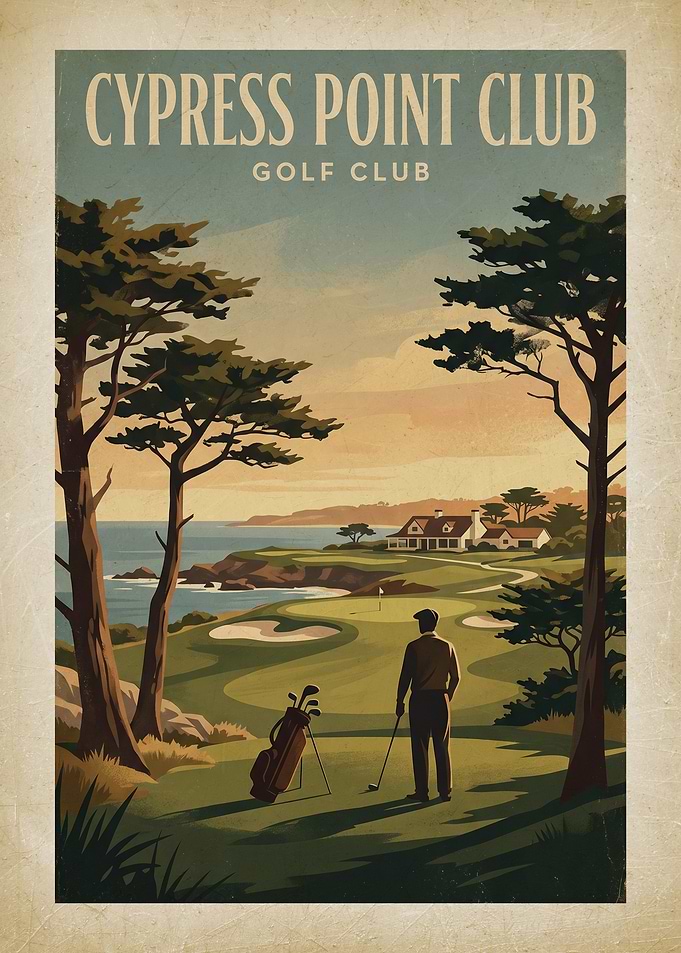Cypress Point Club Golf Poster