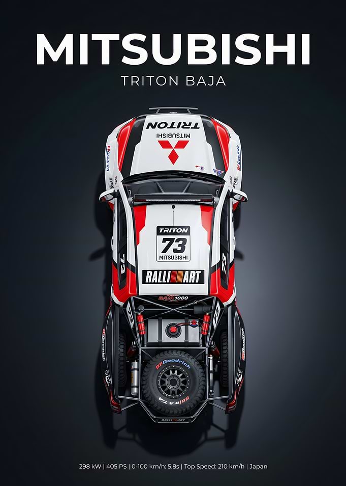 Mitsubishi Triton Baja Rally Car