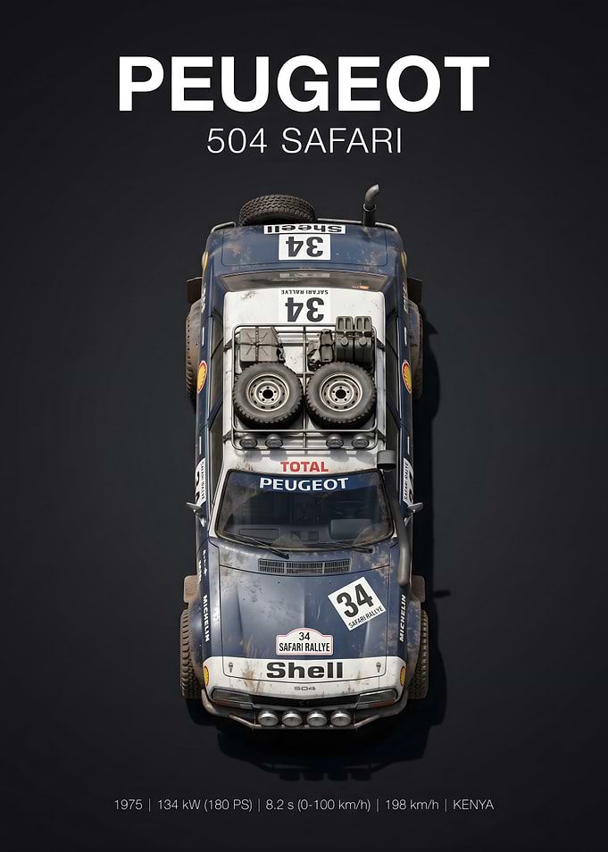 Peugeot 504 Safari Rally Car