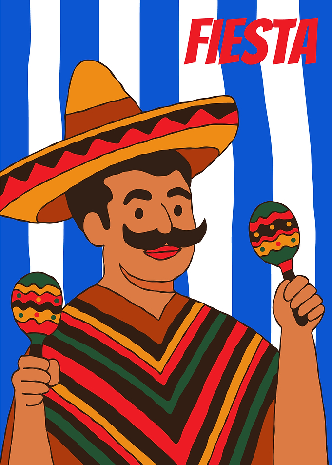 Fiesta Man with Maracas