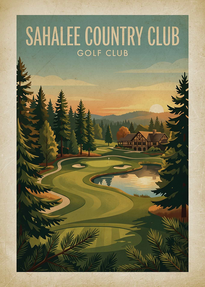 Sahalee Country Club Golf Poster