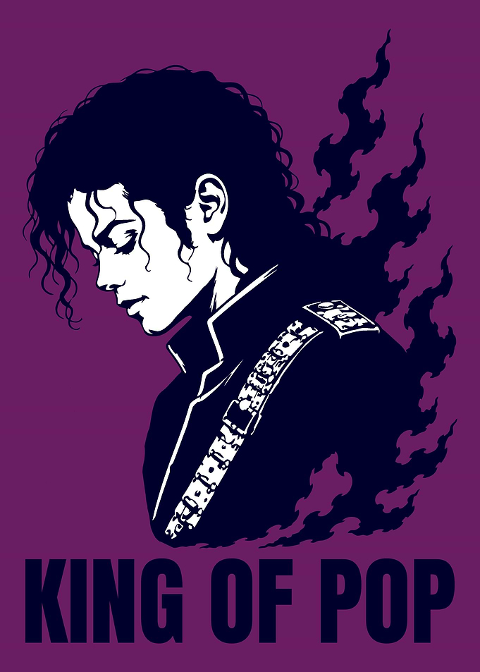 Michael Jackson King of Pop Portrait