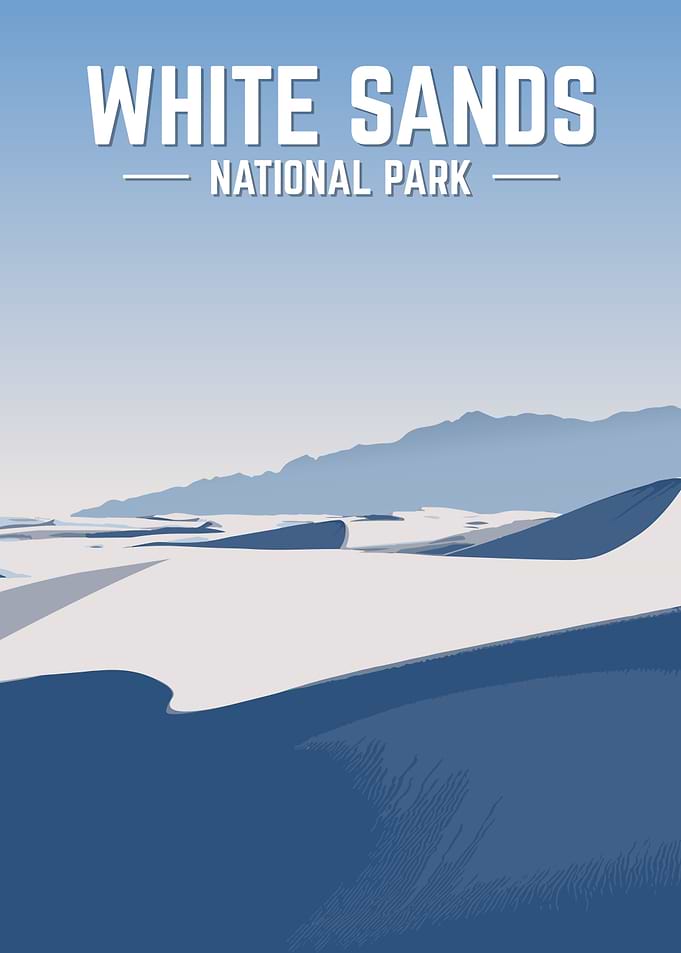 White Sands National Park Poster