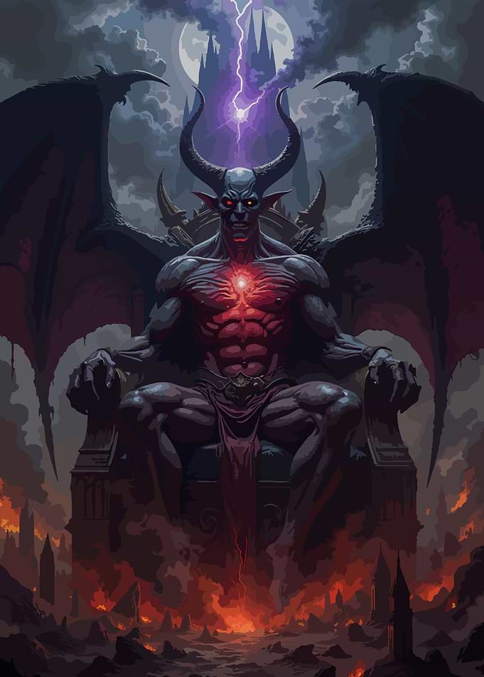 Demon King on Throne