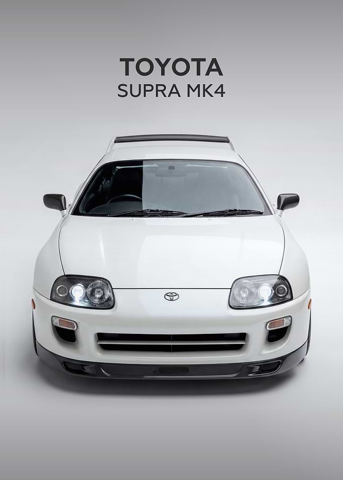 White Toyota Supra MK4