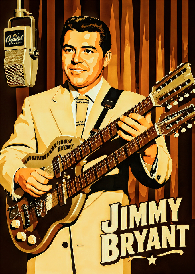 Jimmy Bryant with Double Neck Guitar