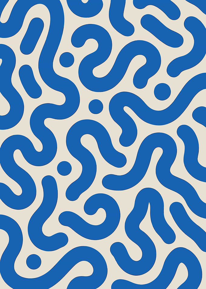 Abstract Blue and Beige Pattern