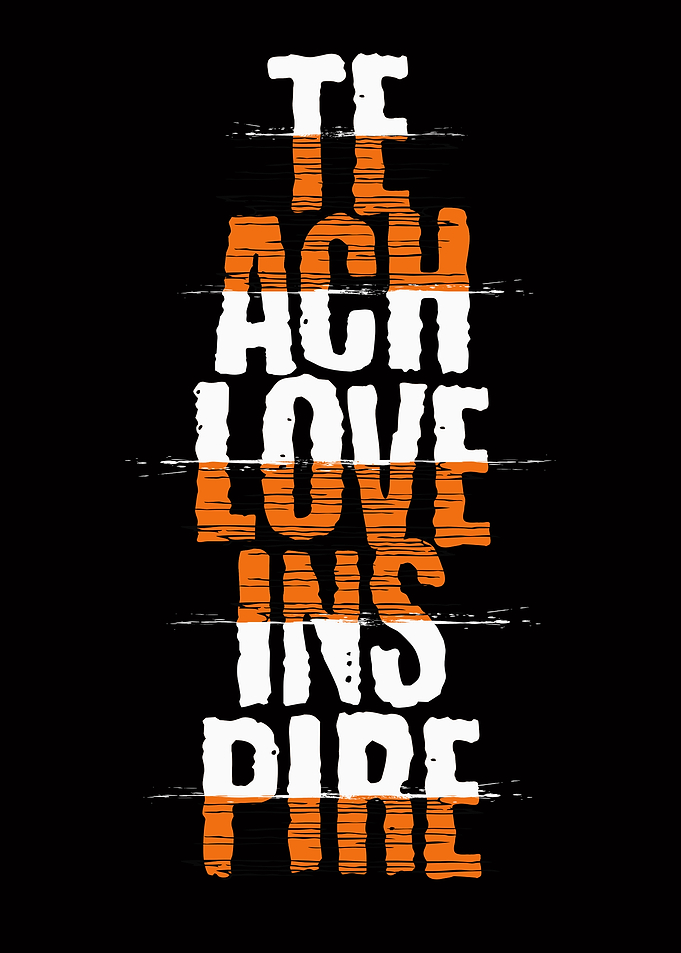 Text Art Inspirational Message