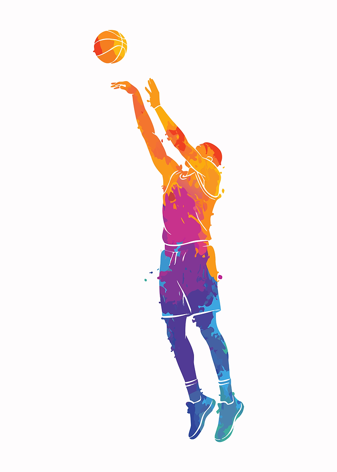Basketball Watercolor Splash