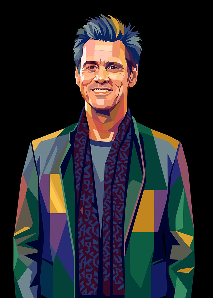 Jim Carrey Pop Art Portrait