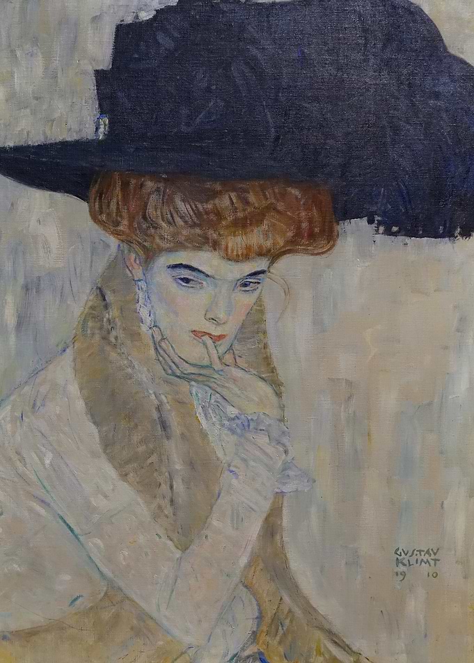 Portrait of a Woman in a Black Hat