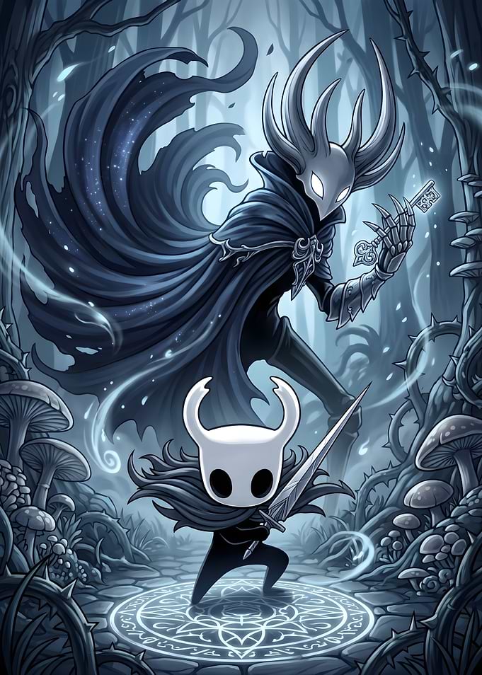 Hollow Knight Characters in Forest