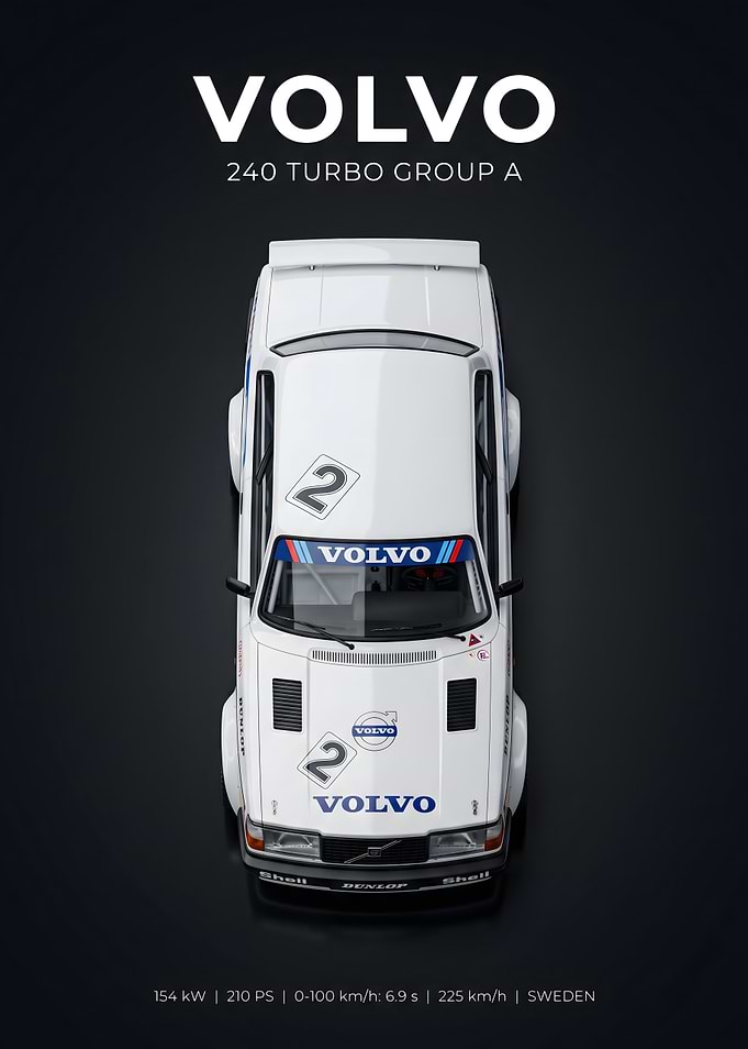 Volvo 240 Turbo Group A Race Car