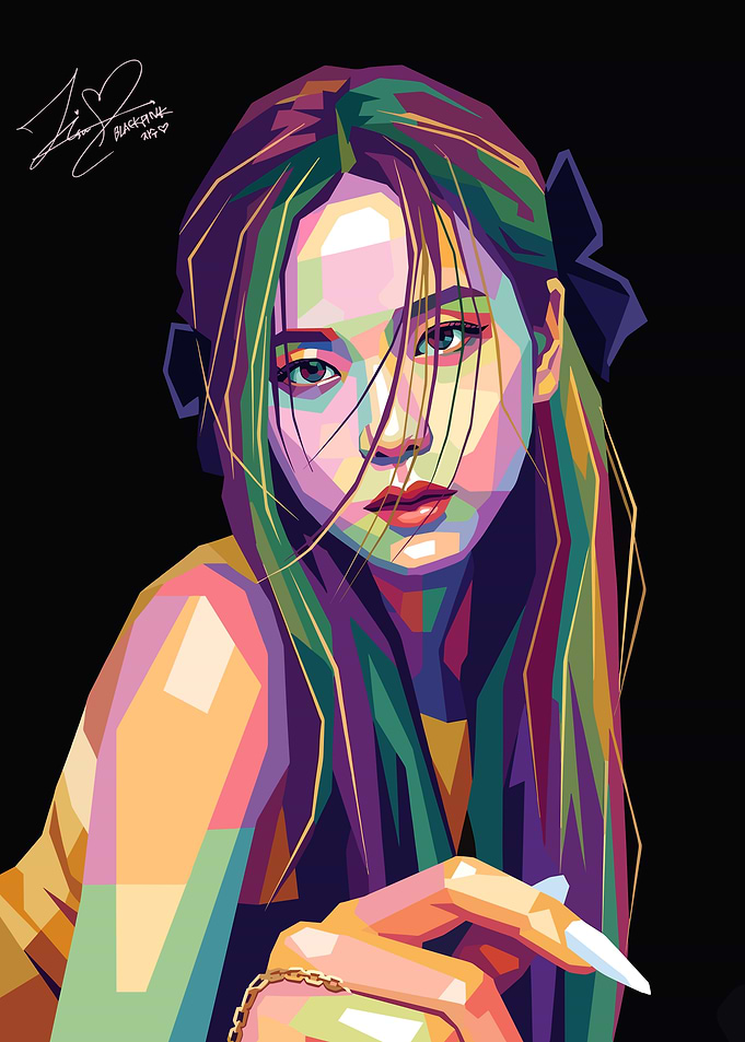Jisoo Pop Art Portrait