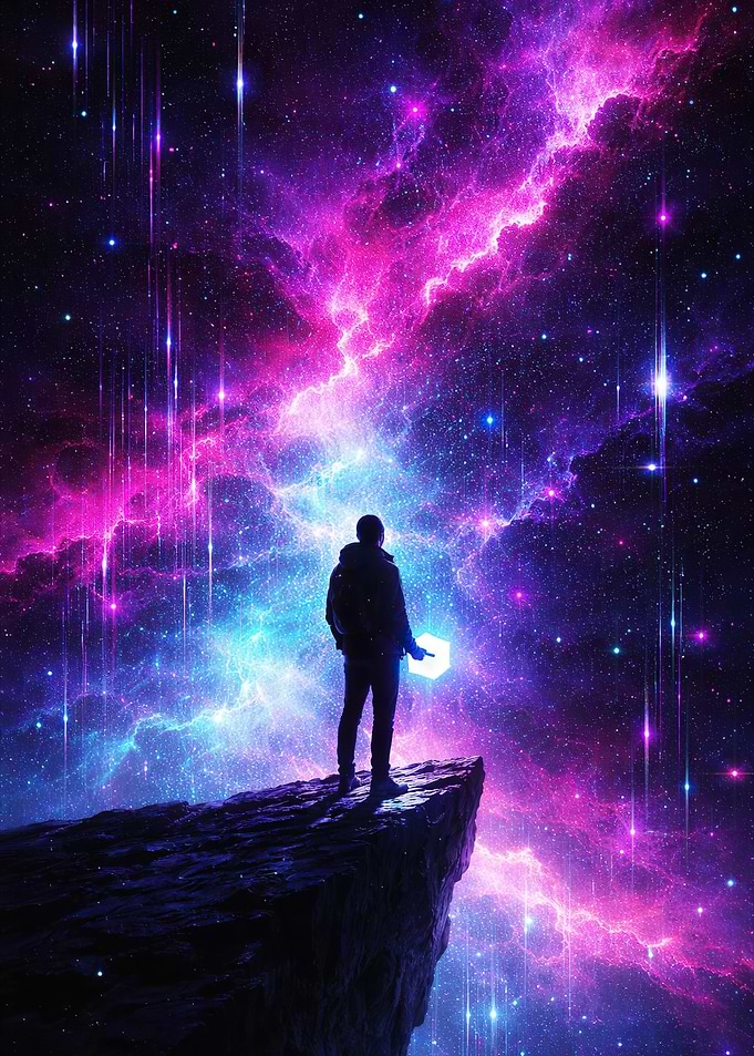 Abstract Nebula Wanderer Galaxy Explorer