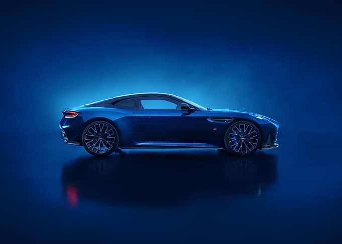 Blue Aston Martin DBS Superleggera