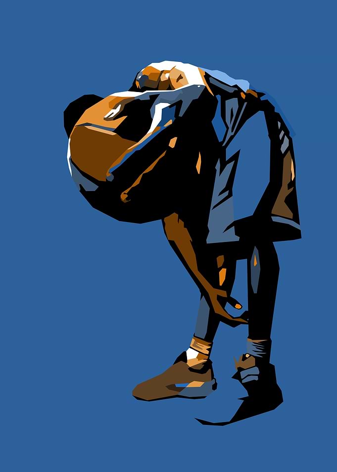 Stylized Basketball Vintage Pop Art HopeStyle Color