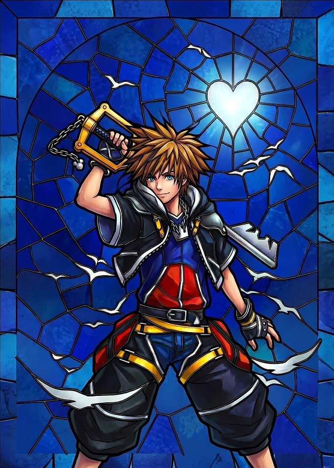 Sora in Stained Glass Heart