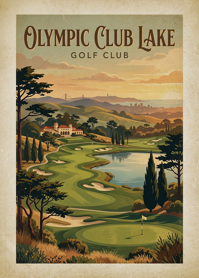 Olympic Club Lake Golf Course Poster