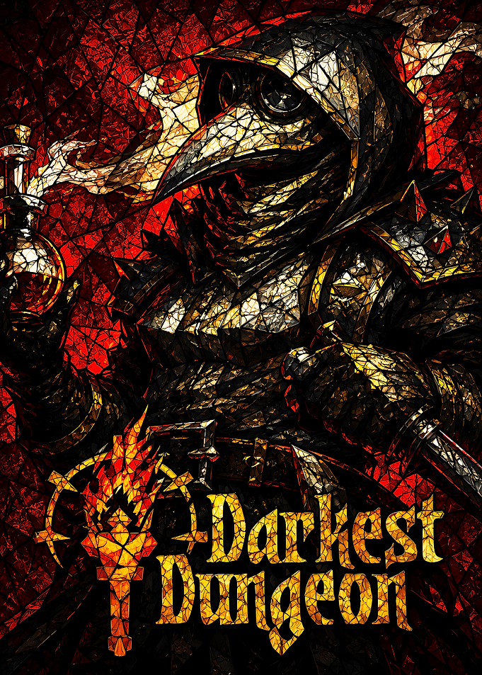 Darkest Dungeon Plague Doctor Stained Glass