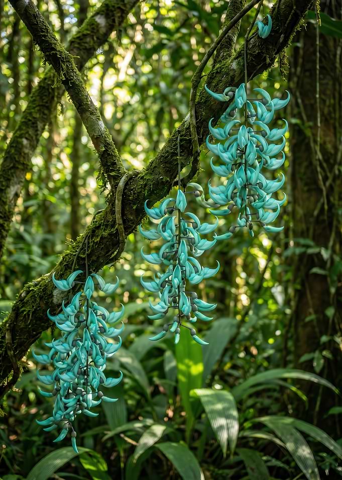 Turquoise Jade Vine Flowers