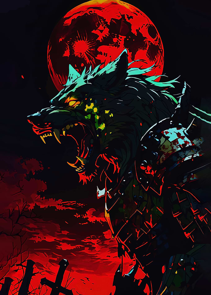 Werewolf under a Blood Moon
