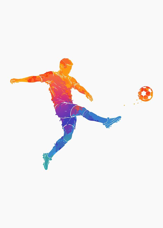 Soccer Watercolor Splash