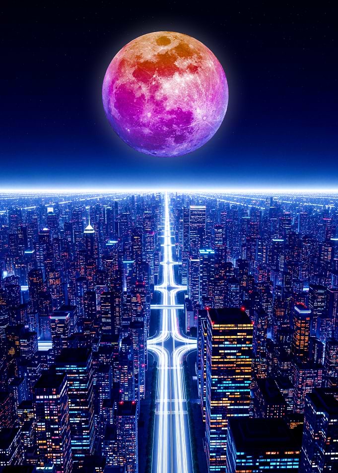 Under a Colorful Moon
