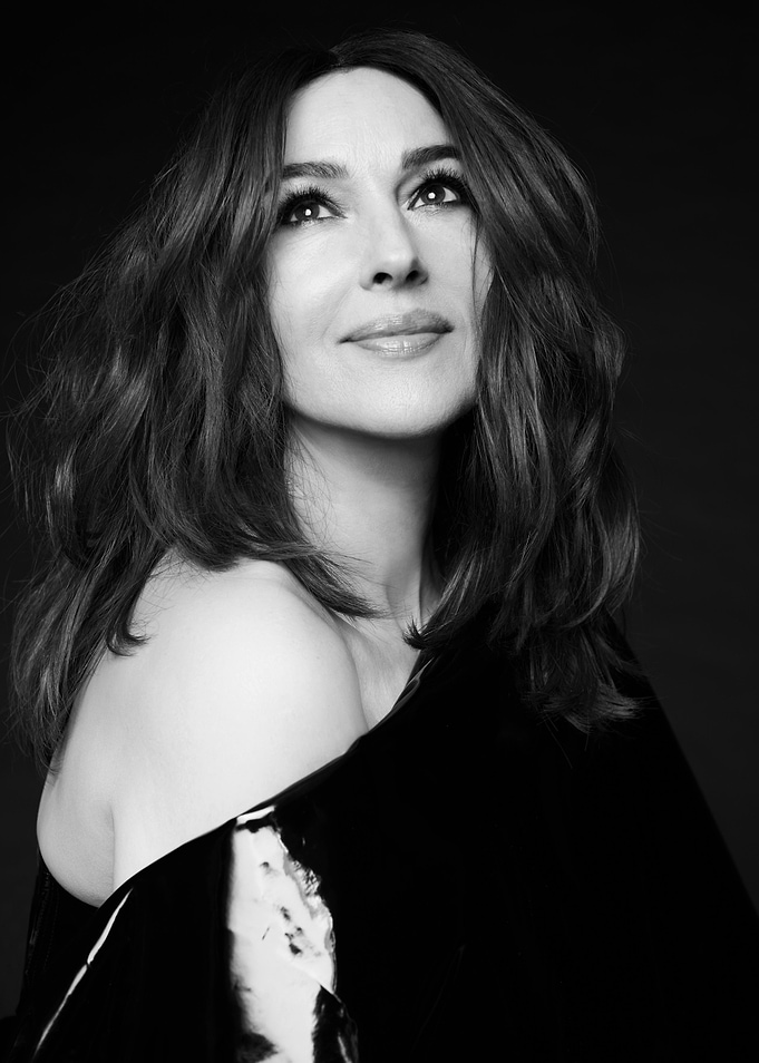 Monica Bellucci Black and White Portrait