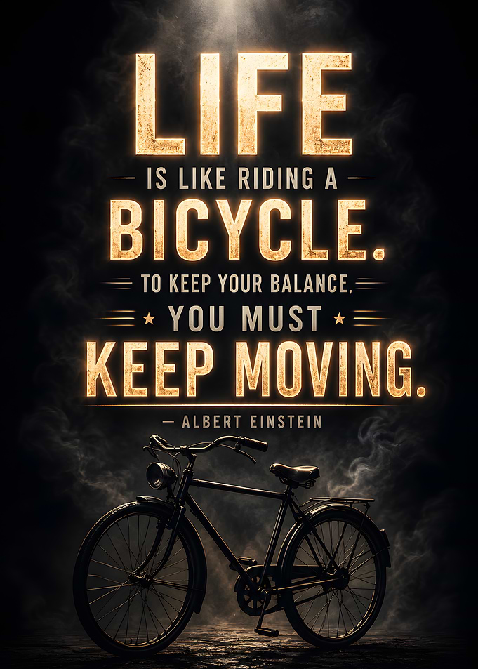 Life is like riding a bicycle quote