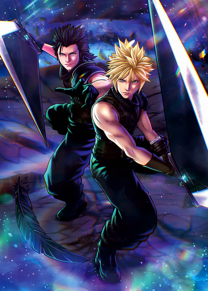 Cloud Strife and Zack Fair