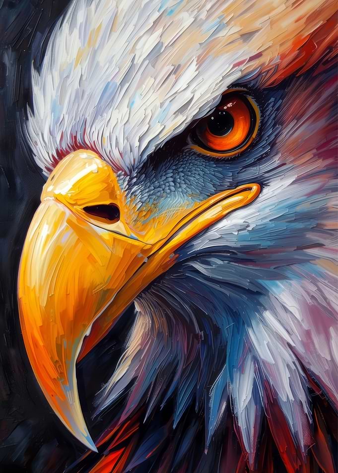 Close-up of a Bald Eagle's Head