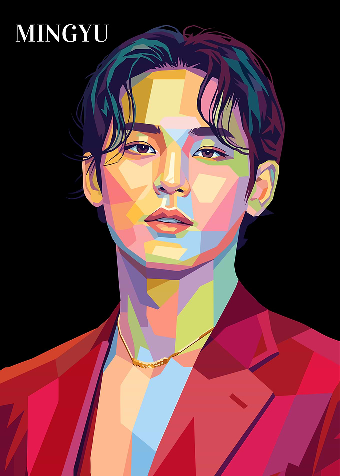 Mingyu Pop Art Portrait