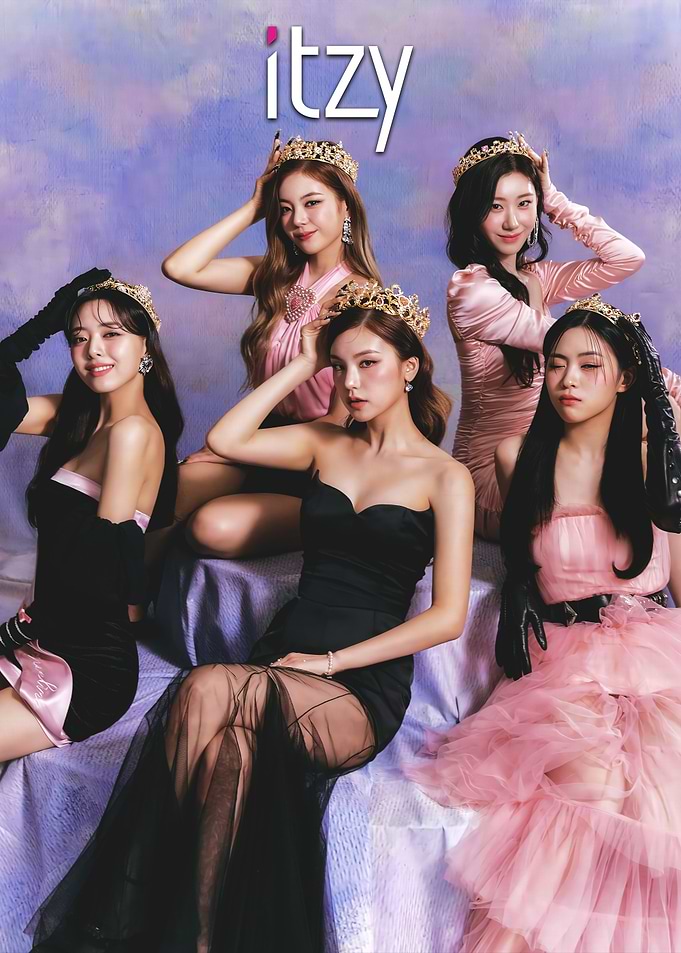 ITZY K-Pop Group in Royal Attire